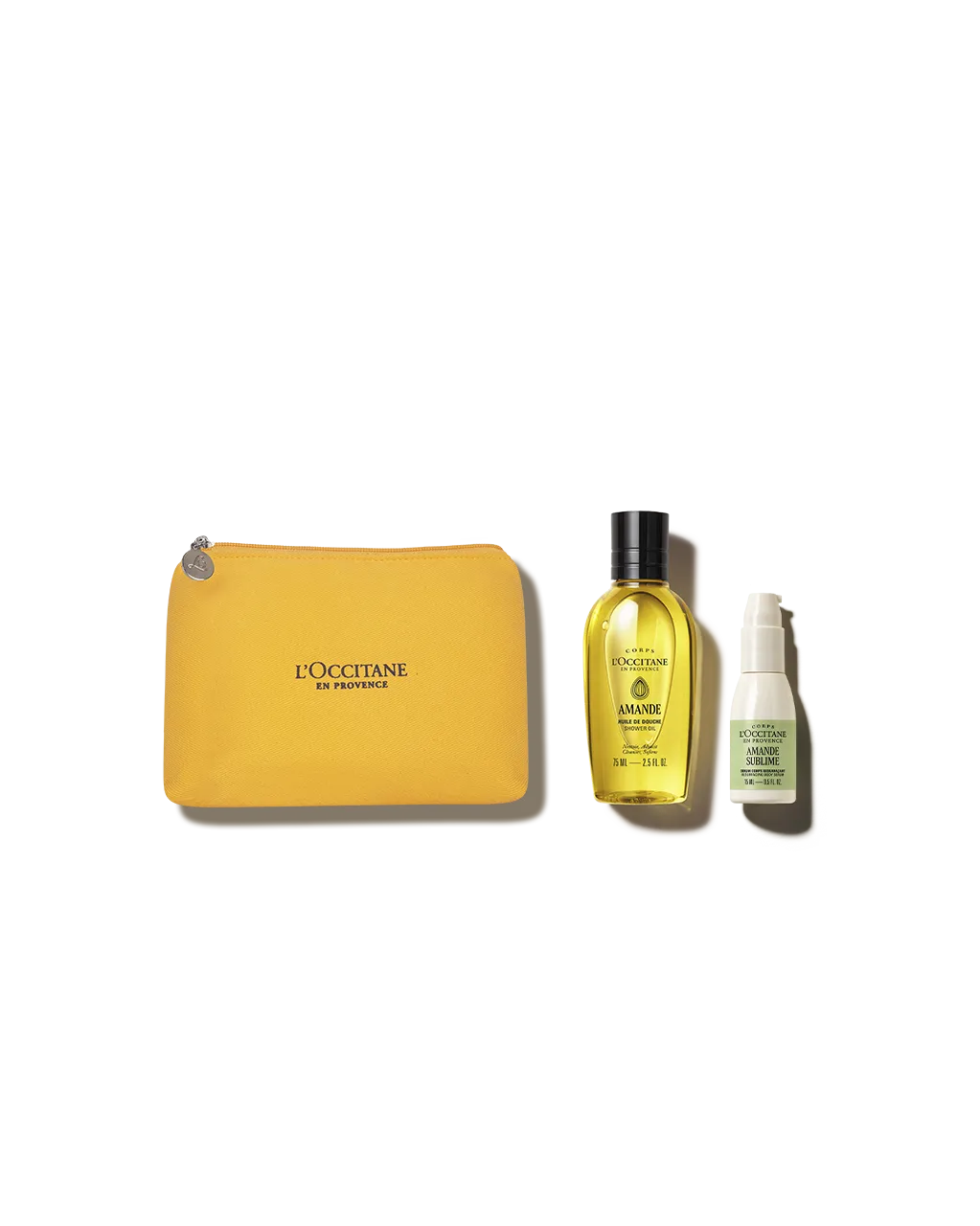 Travel Size Amande Sublime: Óleo de Banho e Sérum Corporal Renovador